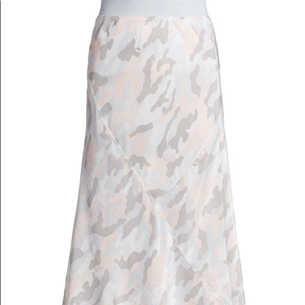 New silk midi skirt